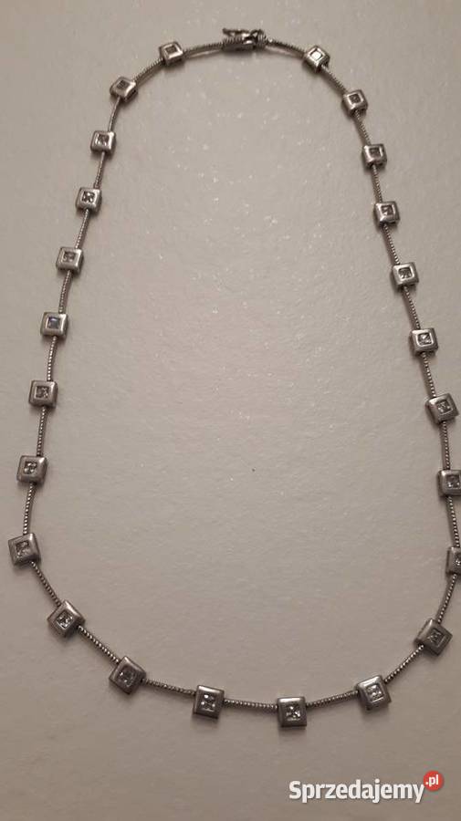 naszyjnik srebrny kryształki Yes Radom