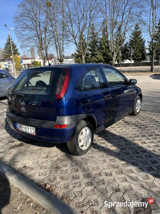 OPEL CORSA C 10 benzyna 2003 klimatyzacja manualna łódzkie Zgierz