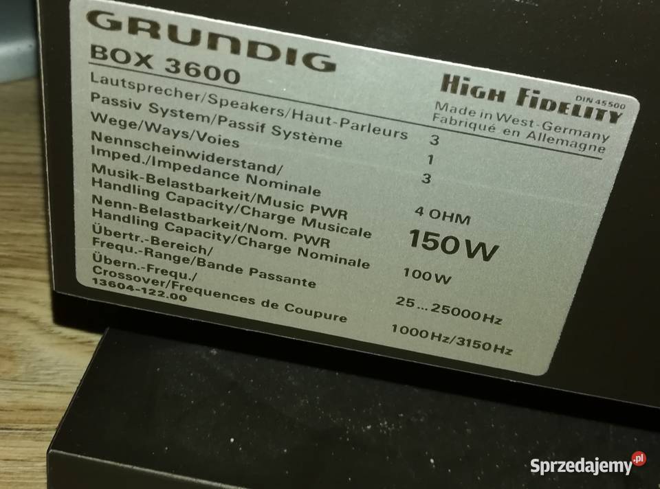 Grundig box 3600 High Fidelity UNIKAT stan Skarżysko-Kamienna