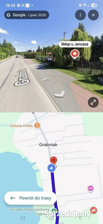 Sprzedam działkę rekreacyjna