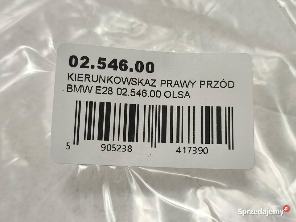 KIERUNKOWSKAZ PRAWY PRZÓD BMW 520 E28 0254600