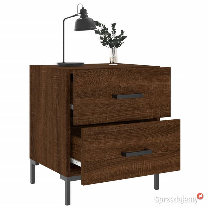 Szafki nocne 2 brązowy dąb 40x35x475 WM827323 Warszawa