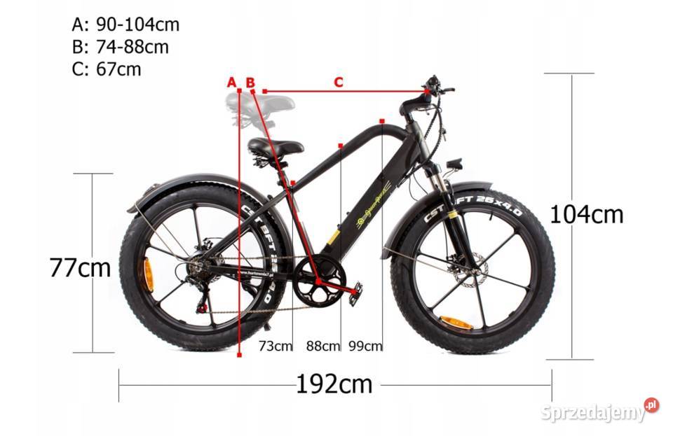 Rower elektryczny górski 26 Fatbike Shimano małopolskie Skawina