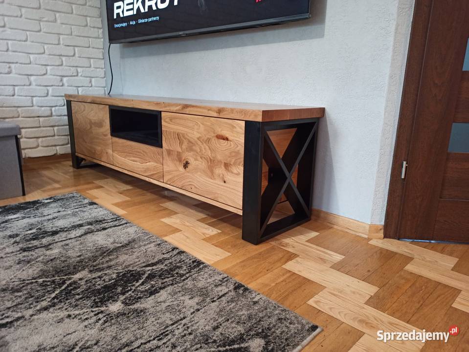 Szafka RTV lity dąb 160 lakier olej dowolna Warszawa