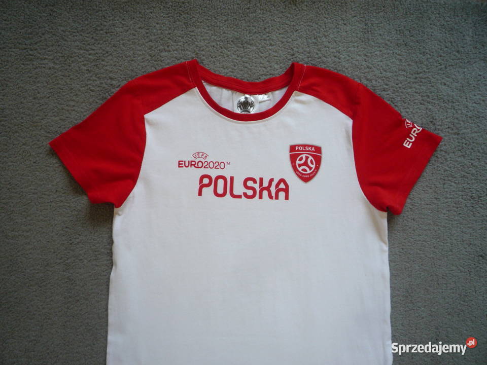 Koszulka kibica 134 Polska biało czerwoni Rozmiar 134