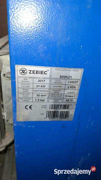 używany kocioł Zębiec Swk 21kW