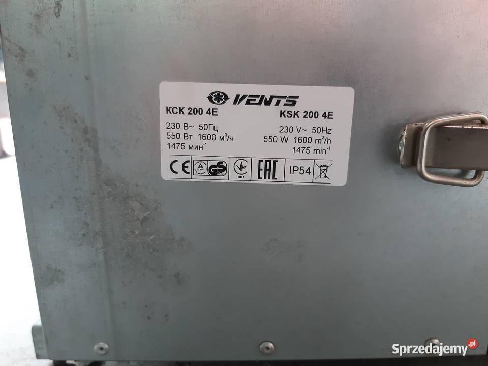 Wentylator Kuchenny do Okapu VENTS KSK 200 4E pomorskie