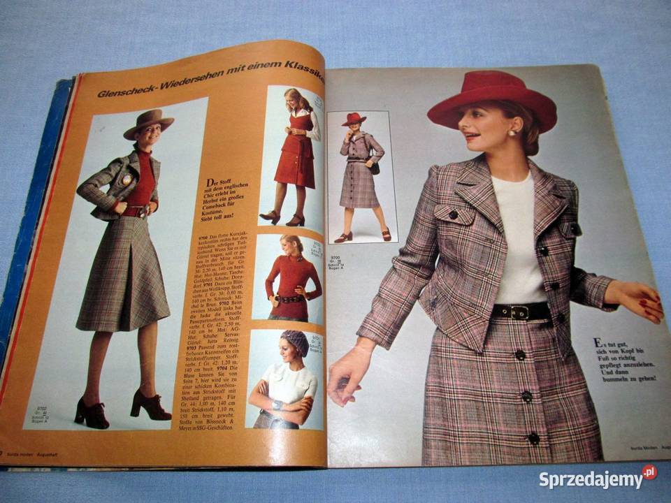 Burda Moden 81971 magazyn mody wykroje Vintage Skępe