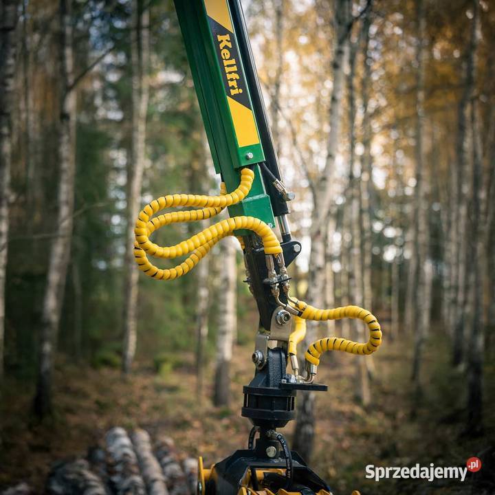 Przyczepa leśna do ATV z żurawiem 36 m silnikiem Oświęcim