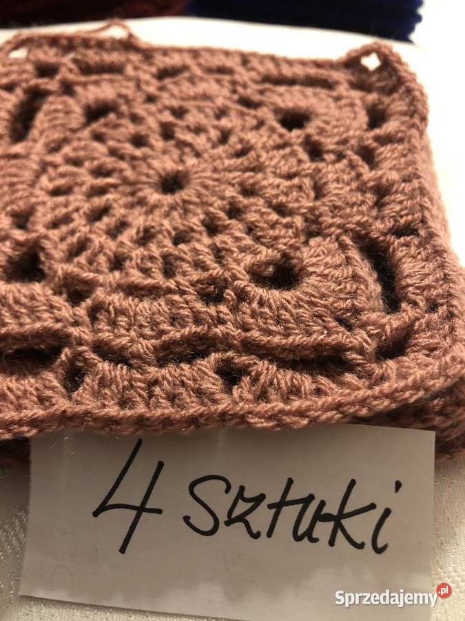 Kwadrat babuni na pledy poduszki narzuty mazowieckie Zegrze