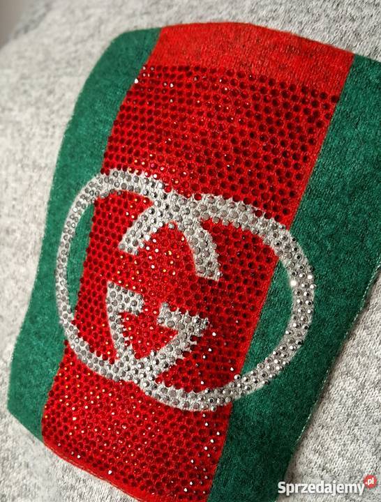 GUCCI BIŻUTERYJNY SWETER DŻETY CYRKONIE MELANŻ Bydgoszcz sprzedam