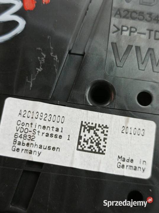 LICZNIK 8V0920873M 20 TDI 149 Audi A3 III 2013 osobowe