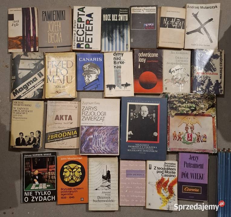 Książki różne zestaw mazowieckie Kajetany