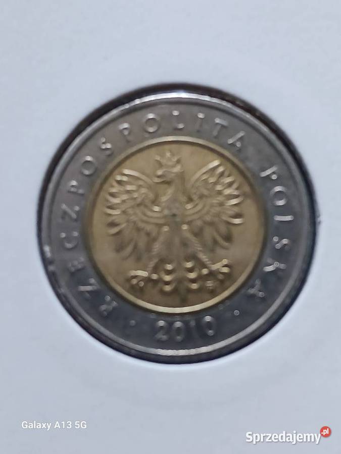 5 Złotych 2010 r DESTRUKTnapis dotyka rdzenia Konin sprzedam