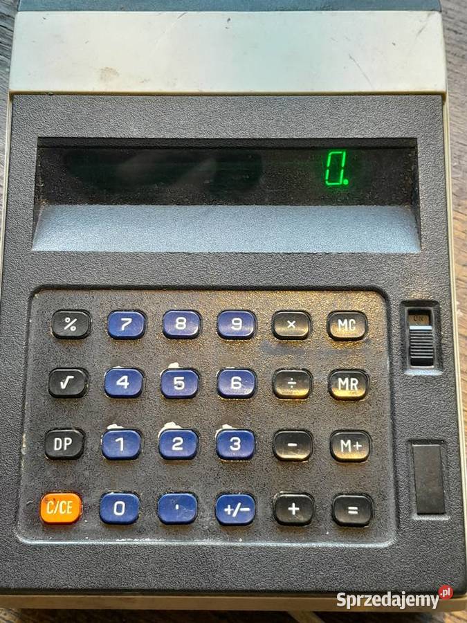 Stary kalkulator Mera typ Elwro 144 zabytek PRL Dąbrowa Górnicza