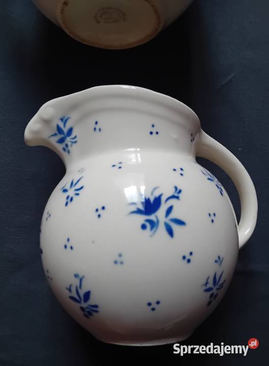 Dwa dzbanki fajansowe art deco Dutmar Urbach wielkopolskie Koźminek