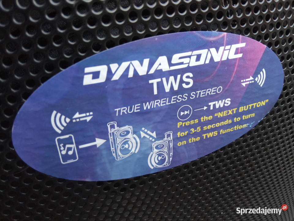 Przenośny Głośnik DYNASONIC Dynapro 15 Moc 800W Płońsk sprzedam