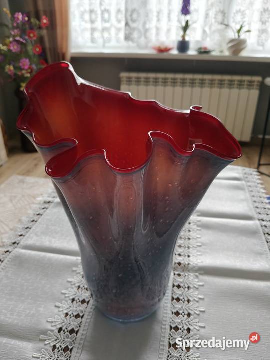 Wazon piękne wykonanie ręczne śląskie Tychy