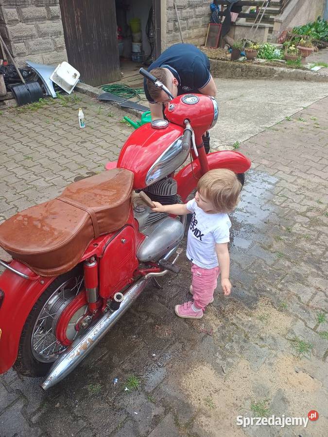 Jawa 350 1958 zabytek turystyczny śląskie Bielsko-Biała