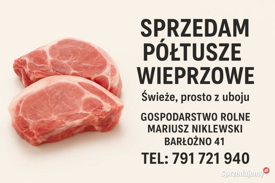 Półtusze wieprzowe prosto od rolnika