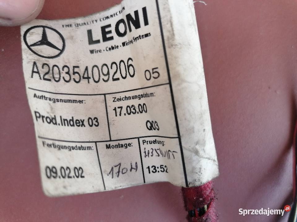Mercedes w203 instalacja lingatronic Rok produkcji 2002 Wałdowo Królewskie
