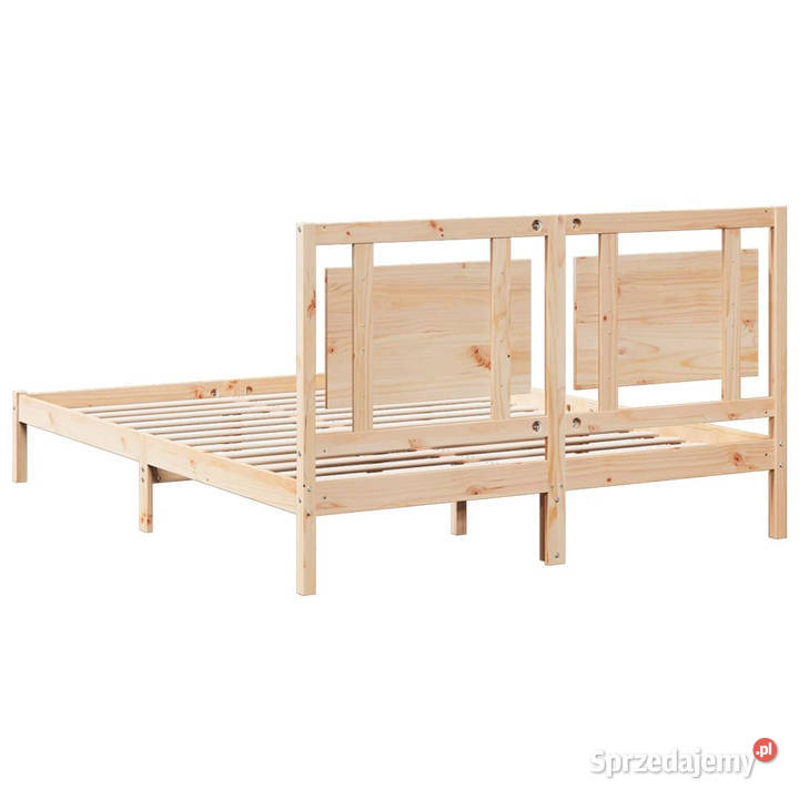 Dłuższe łóżko bez materaca lite drewno 160x220 Warszawa