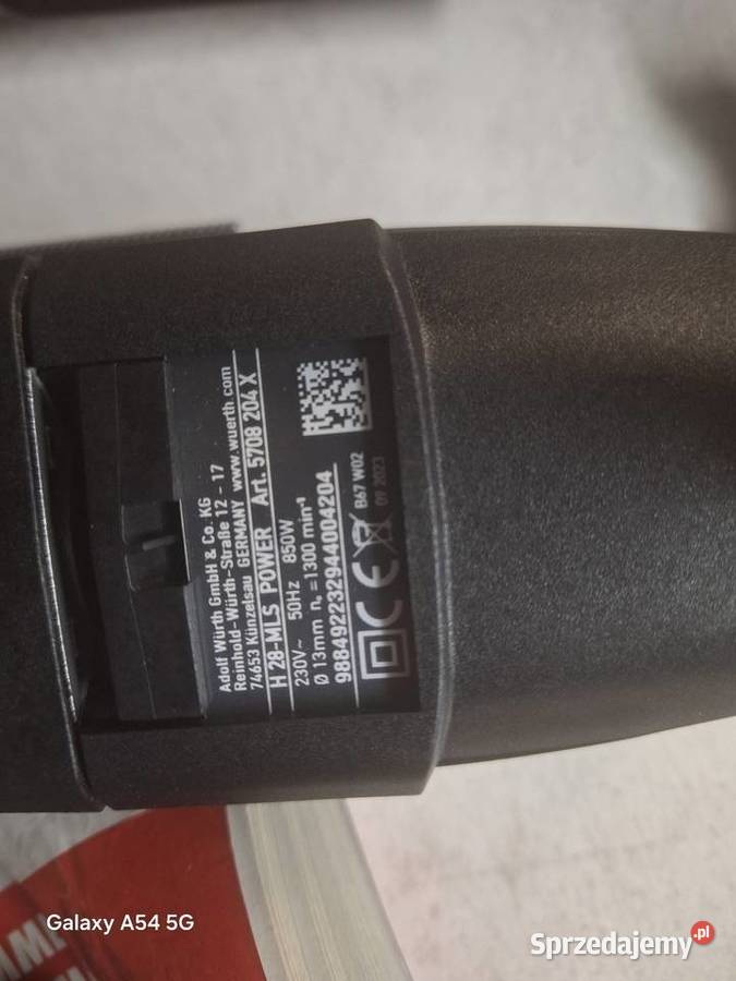 Młotowiertarka udarowa whurt H 28 MLS power 850 Pępowo