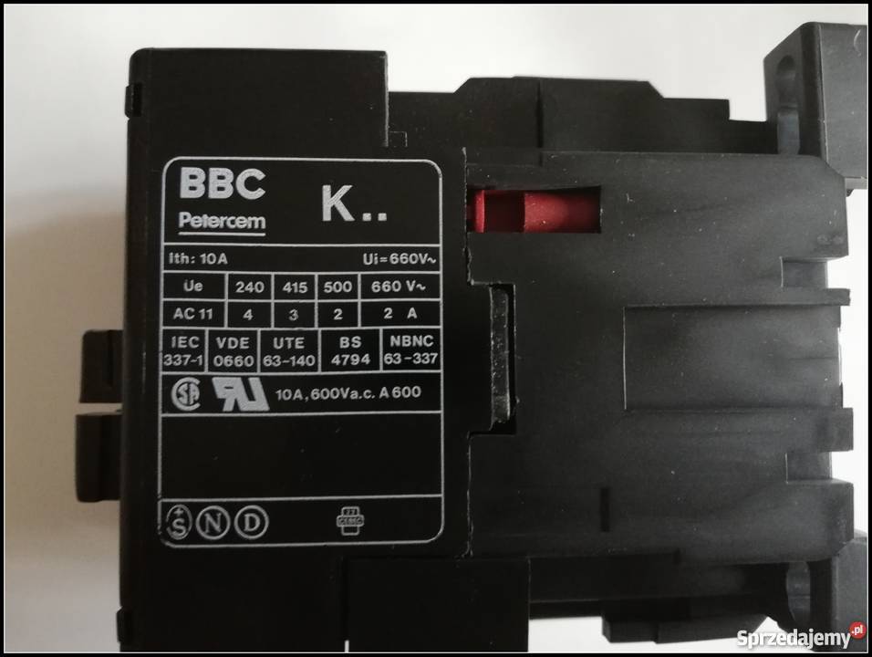 stycznik K 22 E Ith 10A BBC Brown Boveri Elektryka i akcesoria Dąbrowa Górnicza