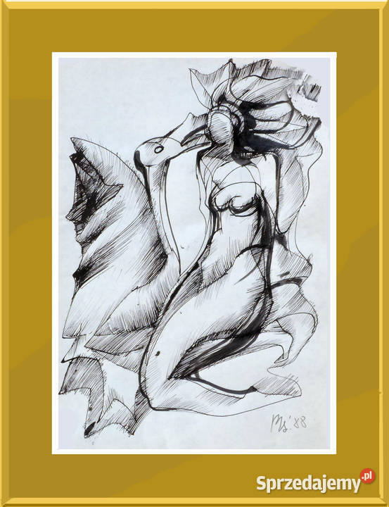 Erotyk Rysunek tuszem Wałbrzych