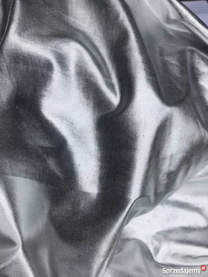 Lycra metaliczna srebrna śląskie sprzedam