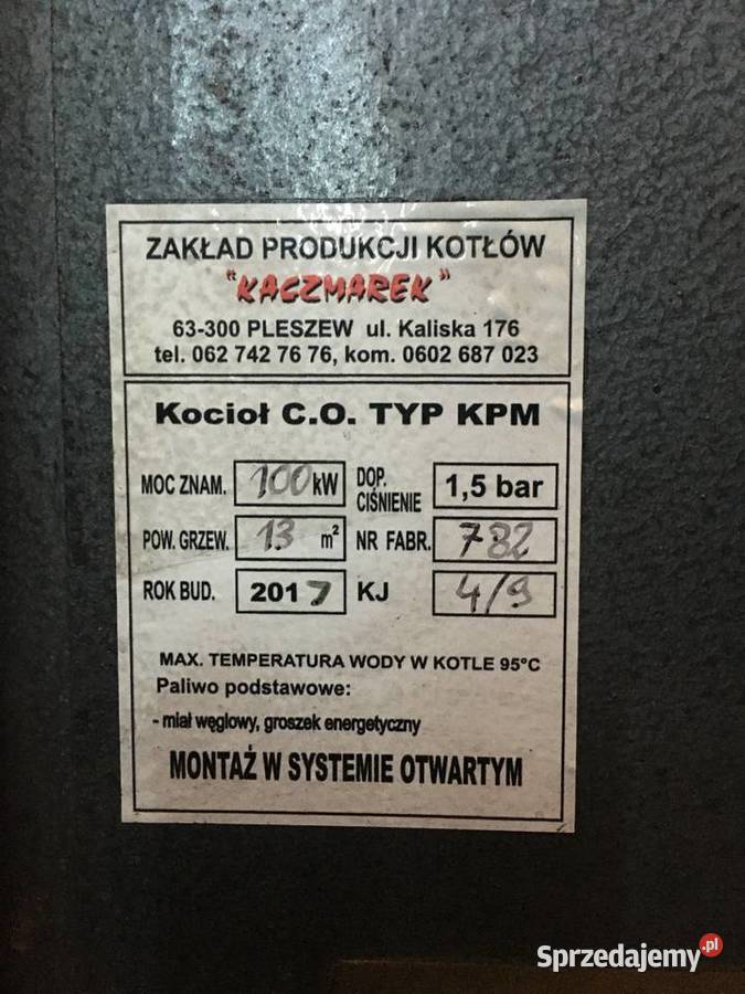 Piec z podajnikiem tłokowym Pozostałe Łososina Dolna