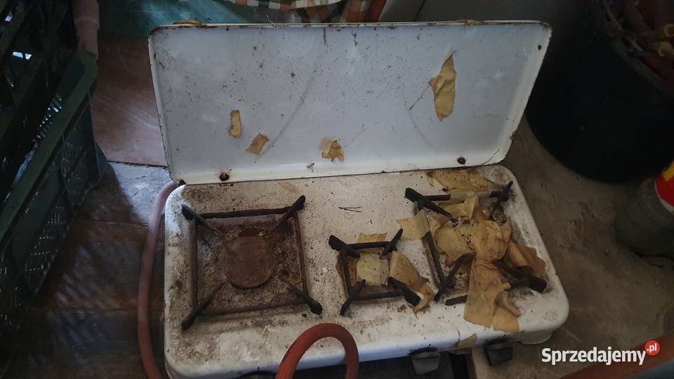 Stara kuchenka gazowa dwupalnikowa z instrukcją Kuchenki i piekarniki Warszawa