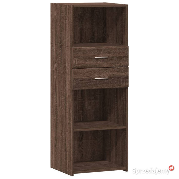 Wysoka szafka brązowy dąb 45x425x124 WM846172 Warszawa