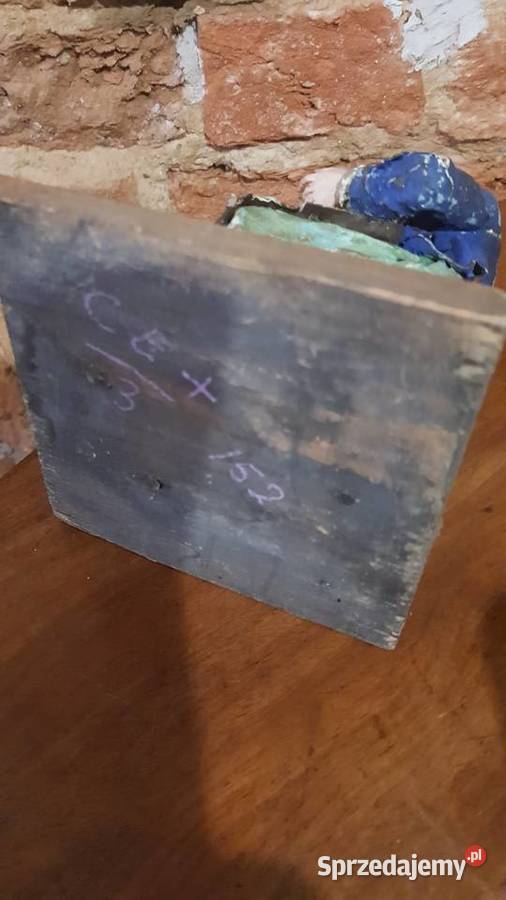 Figrka rzeźba papier mache XVIIIXIX wiek barok warmińsko-mazurskie Orneta