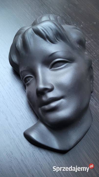 Kolekcjonerska ceramiczna maska relief model Kraków