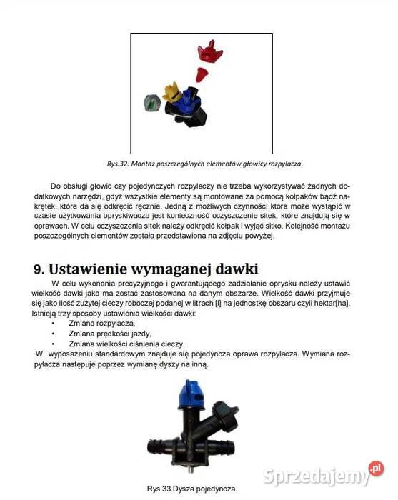 Instrukcja obsługi opryskiwacz KAMA opryskiwacz łódzkie Zduńska Wola