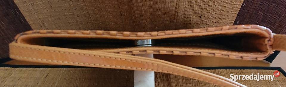 Włoska TOREBKA z naturalnej skóry plecionej Lublin