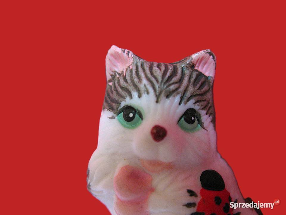 Kot z biedronką ceramika 3 x 3 x 2 Miniaturka Siedlce