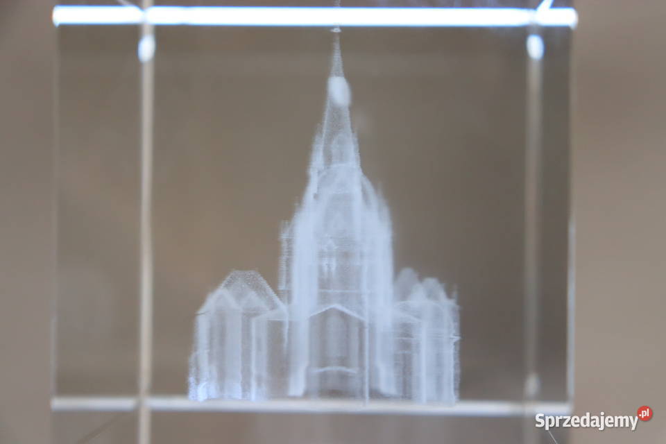 Katedra Akwizgran Aachener Dom Grawer 3D w szkle Warszawa