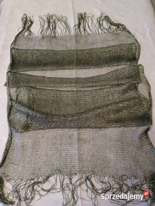 SZALIK długi oliwkowa zieleń z metalicznym Oborniki