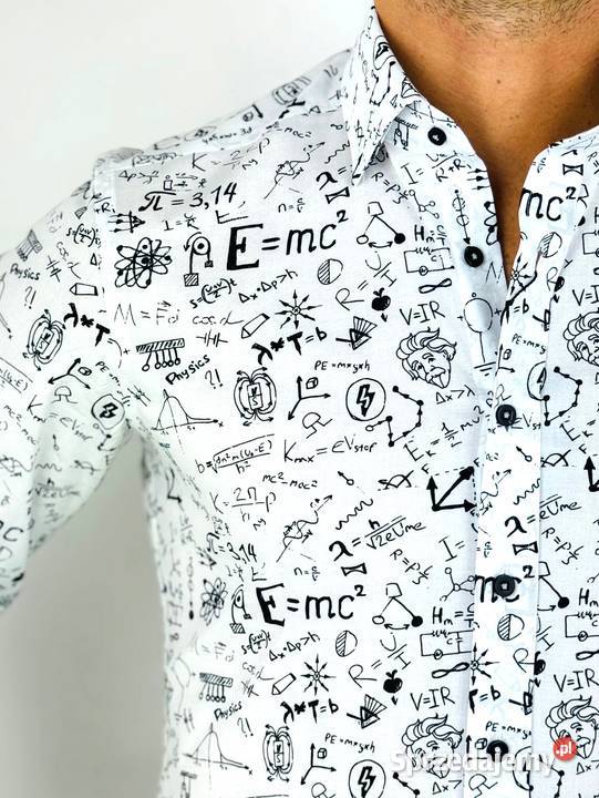 GIOVANNI PERA Koszula męska K018 Einstein biała Ostrów Wielkopolski