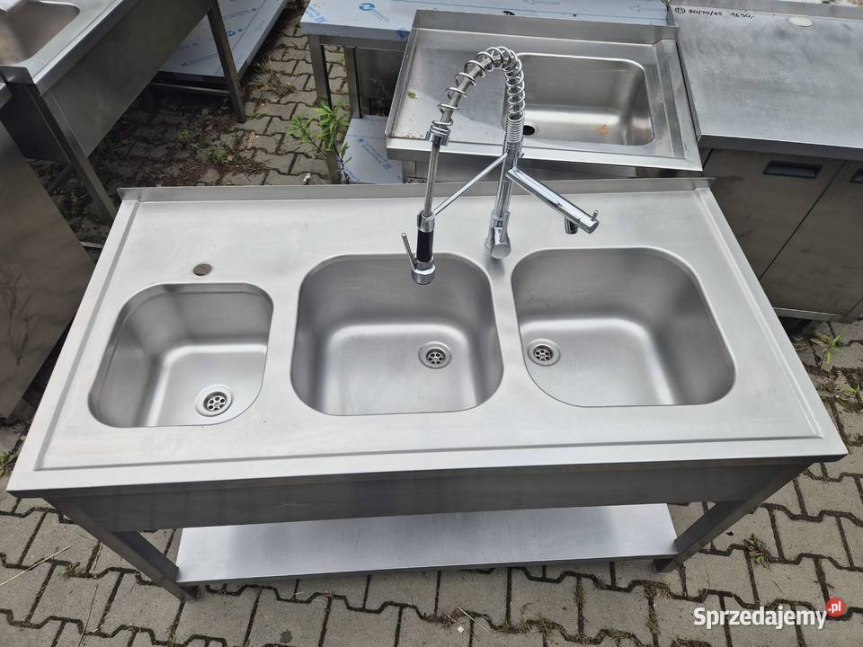 Zlew Gastronomiczny 3 Komorowy Z Półką 1407085 B Ostrów Wielkopolski