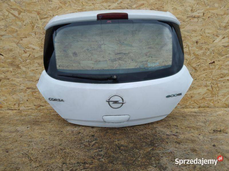 TYLNA KLAPA TYŁ POKRYWA BABAŻNIKA TYŁ SZYBA OPEL osobowe Rudziniec