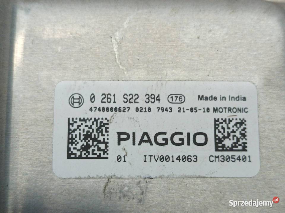 STEROWNIK SILNIKA 0261S22394 15 B 106 Piaggio sprzedam