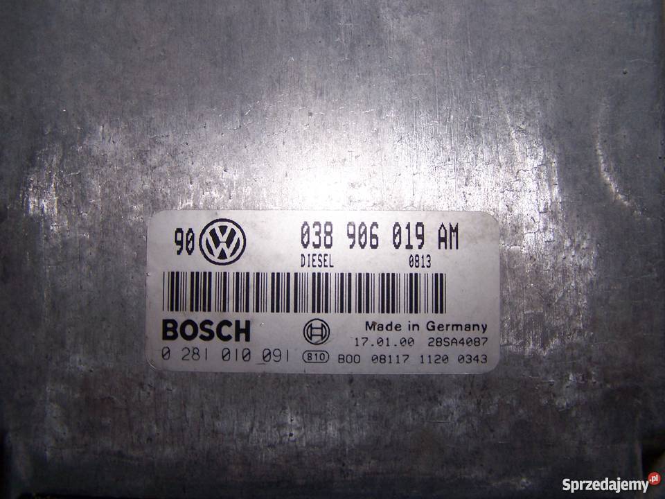 KOMPUTER SILNIKA VW BORA GOLF4 19 TDI 116 AJM mazowieckie Ciechanów
