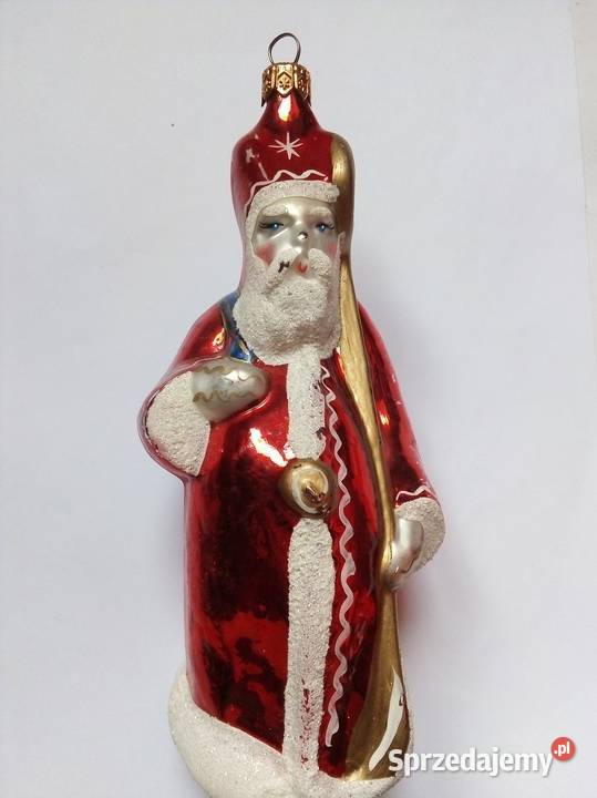 stara duża bombka Mikołaj vintage śląskie Częstochowa