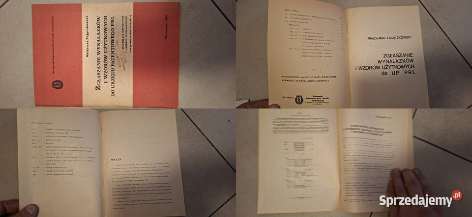 Zgłaszanie wynalazków do UP PRL 1 wydanie 1957 Łęczyca