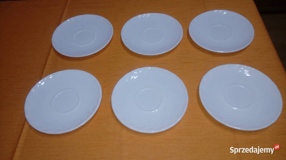 Talerzyki deserowe 14 biały