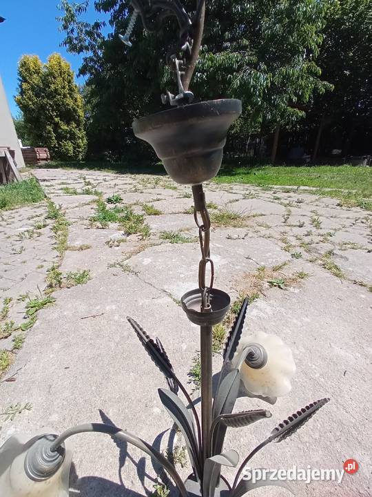 Żyrandol trzy ramienny kłos dolnośląskie Jelenia Góra