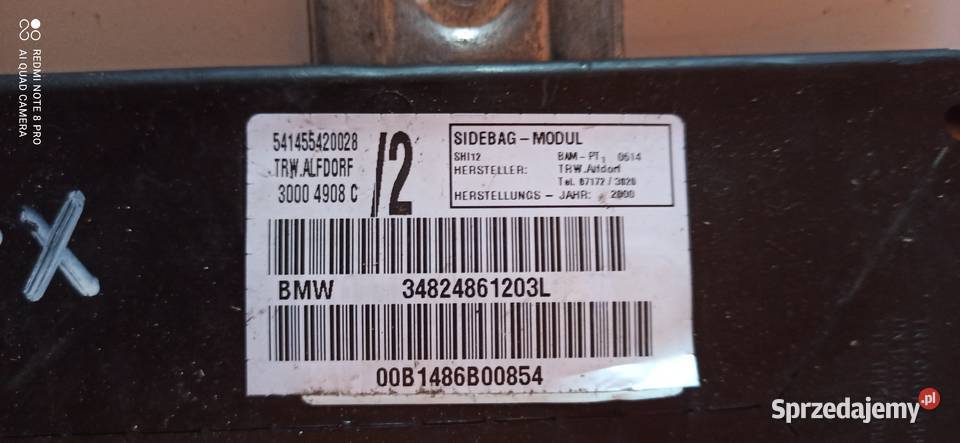 bmw e46 x5 airbag pasazera prawa lewa sztuka Imielin
